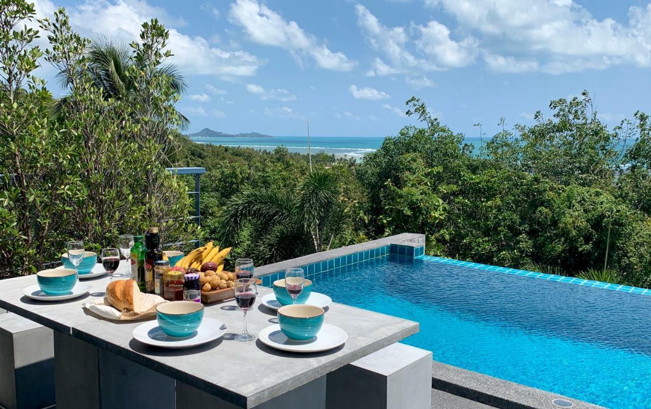 Ko Samui Seaview Pool Villa Seren With Car Laem Set Beach Exteriör bild